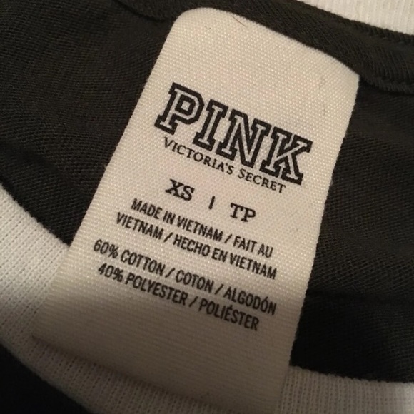 PINK Olive Green Bling Tee - Picture 2 of 2